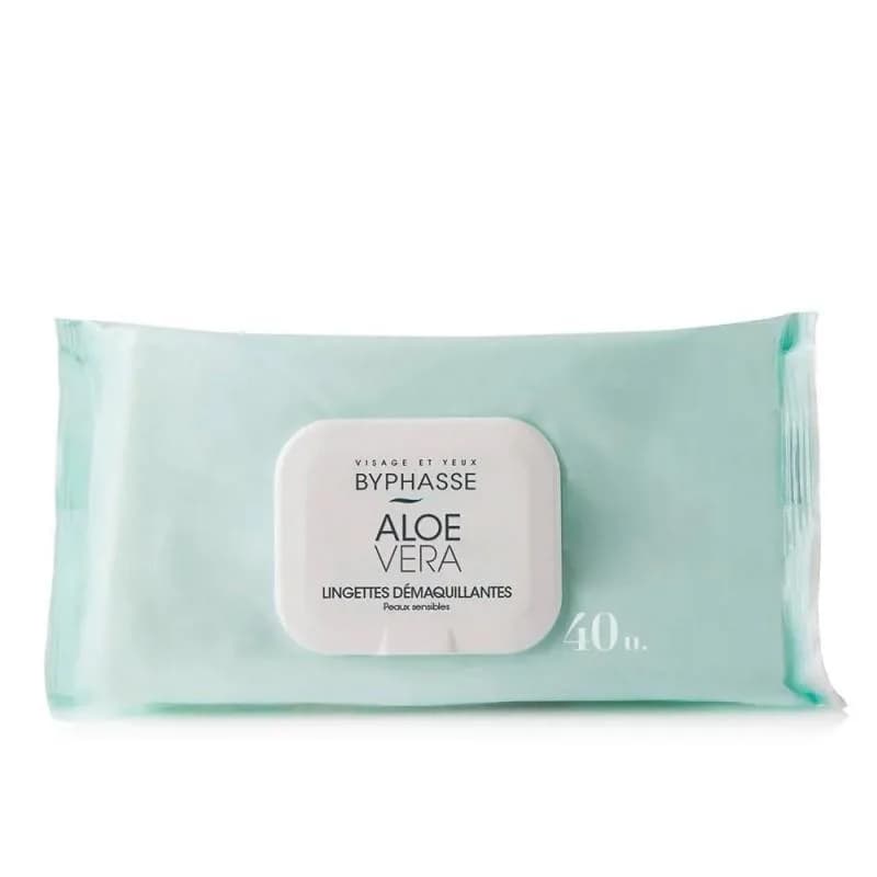 Byphasse Lingettes Demaquillante Aloe Vera 40unites