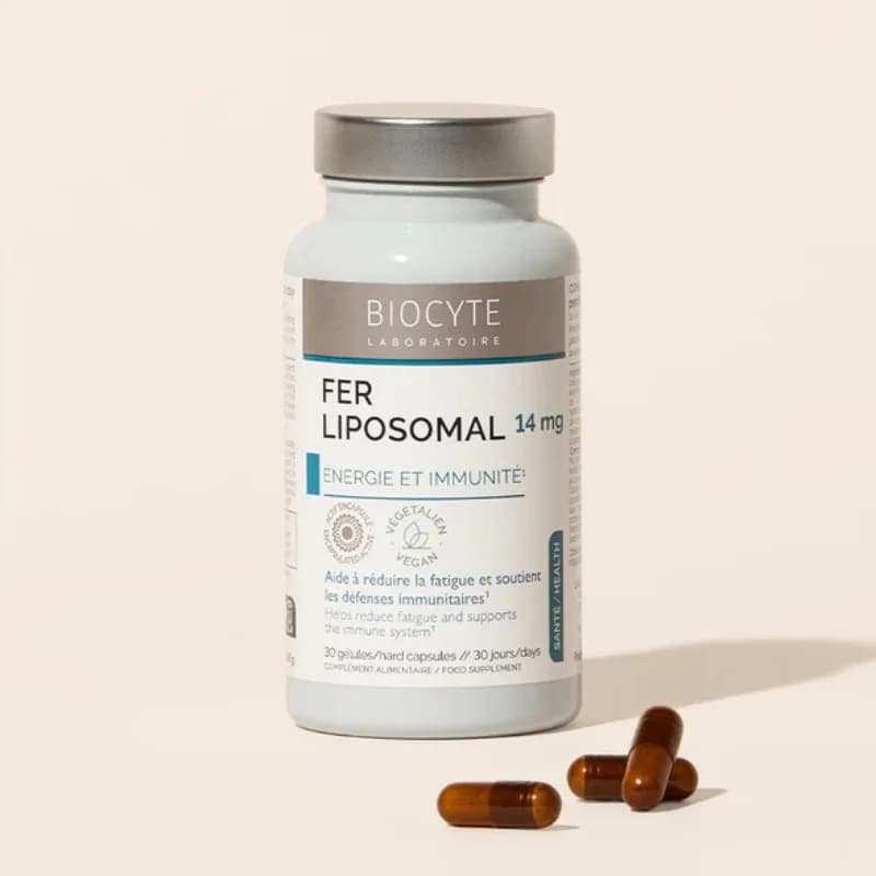 Biocyte Fer Liposomal Énergie et Immunite 30 Gelules