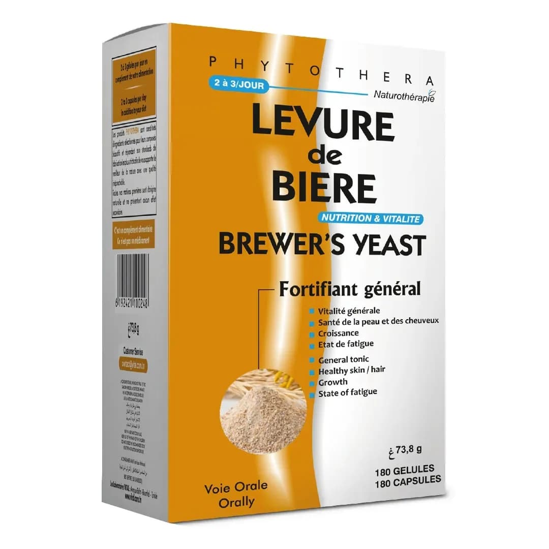 PHYTOTHERA LEVURE DE BIERE Boite 180 GÉLULES