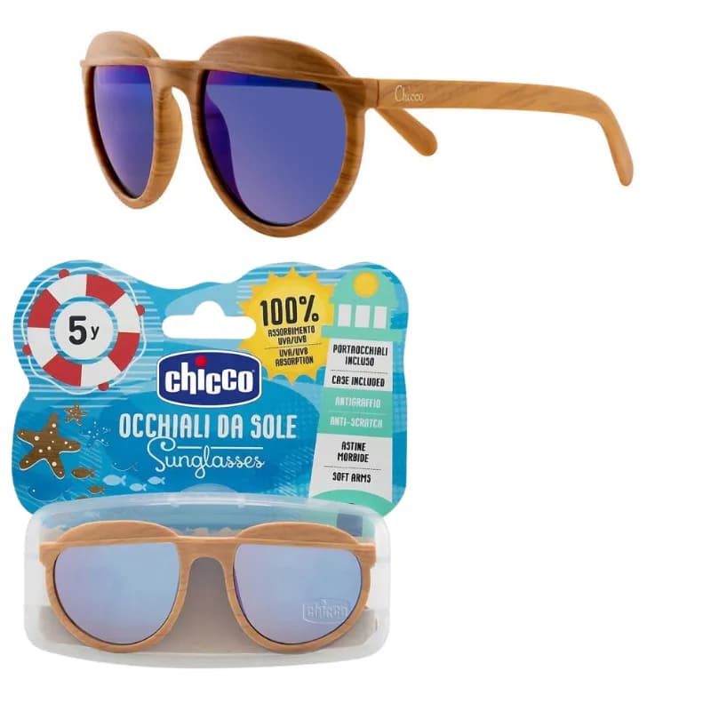 Chicco Lunettes de Soleil Garcon en Bois 5 Ans+