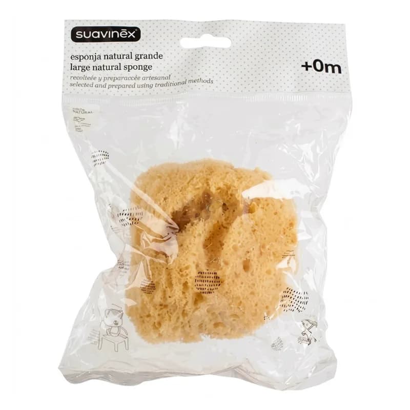 SUAVINEX GRANDE EPONGE EN FIBRE NATURELLE DES LA NAISSANCE