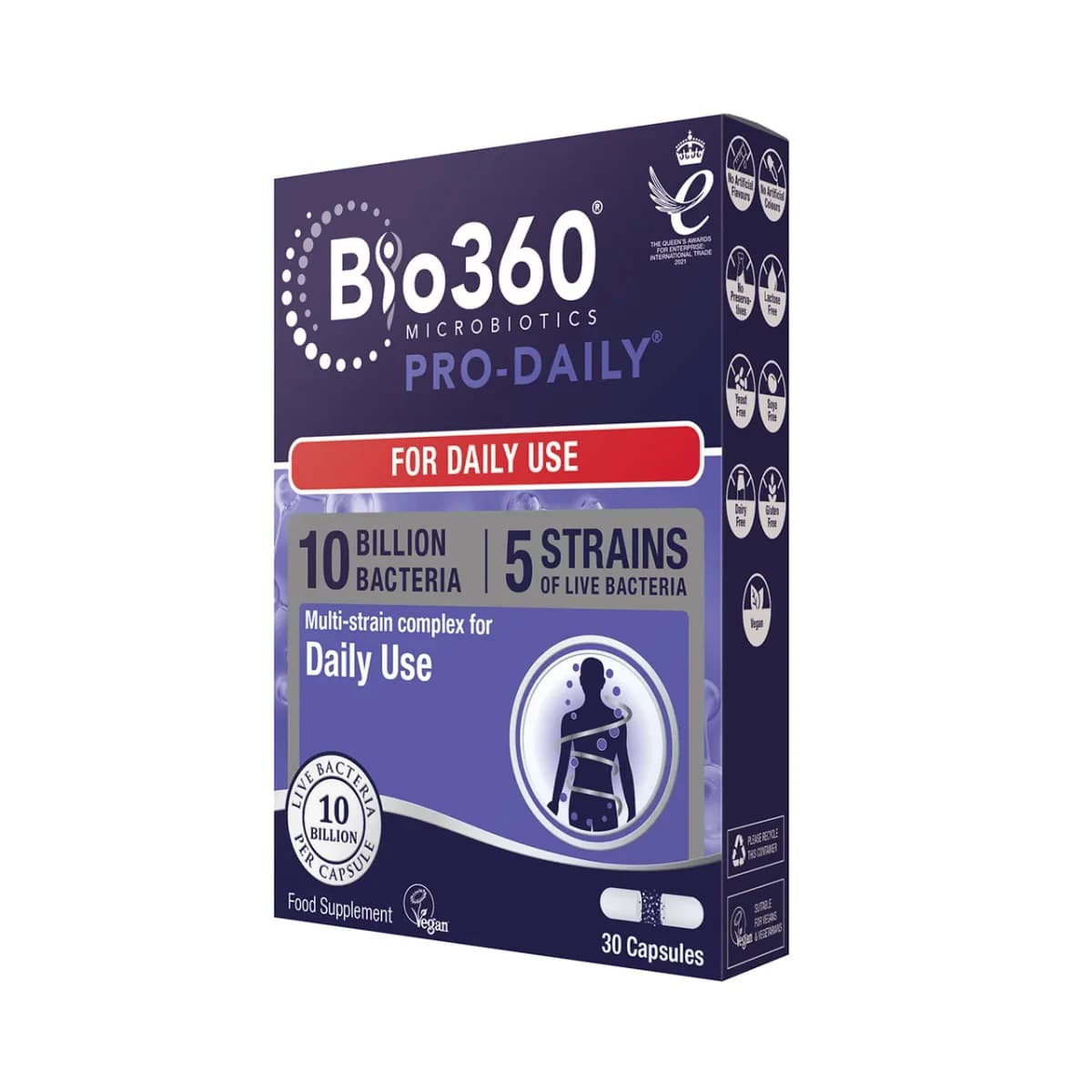 NATURES AID BIO360 PRO-DAILY (10 BILLION BACTERIA) 30 CAPSULES