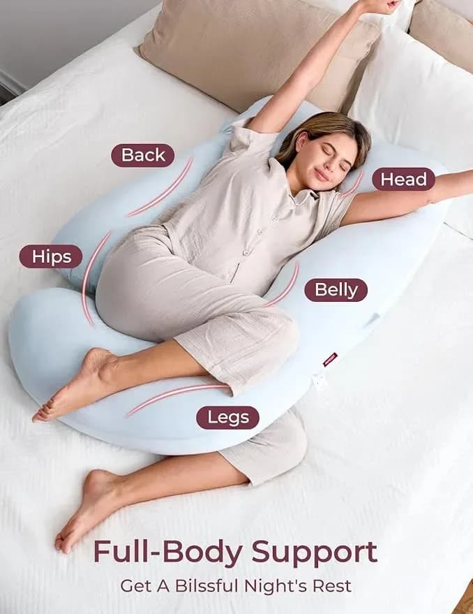 Momcozy Coussin de Grossesse & Allaitement Ultra Confort