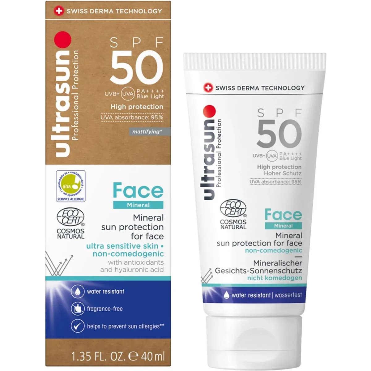 Ultrasun Face Mineral Sunscreen SPF50 40 ml