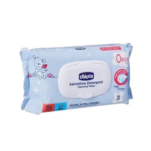 Chicco Lingettes Nettoyantes Peaux Sensibles 72 Pieces