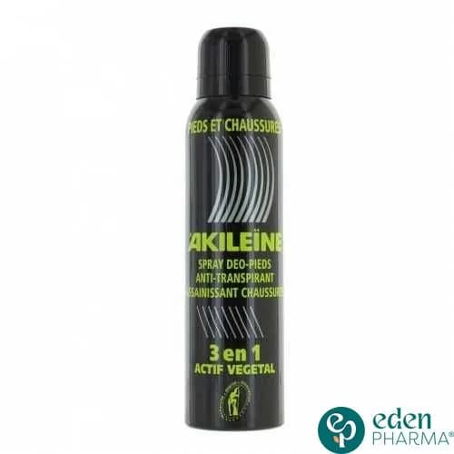 Akileine Spray Noir Deodorant Pieds Anti Transpirant 150 ml
