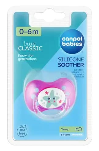CANPOL BABIES SUCETTE CERISE NATURE SILICONE 0-6M REF 22/410