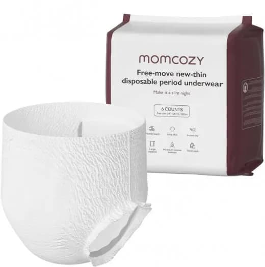 MOMCOZY CULOTTES POSTPARTUM JETABLES ANTI-FUITE 3D PAD INTÉGRÉ