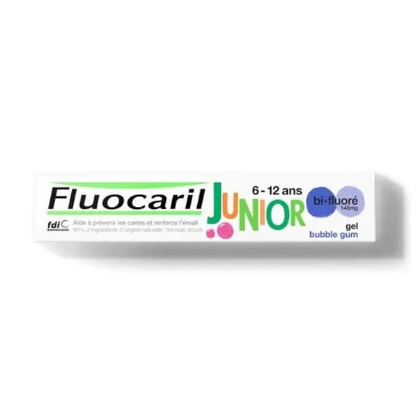 Fluocaril Dentifrice Junior Bubble Gum 6-12 Ans