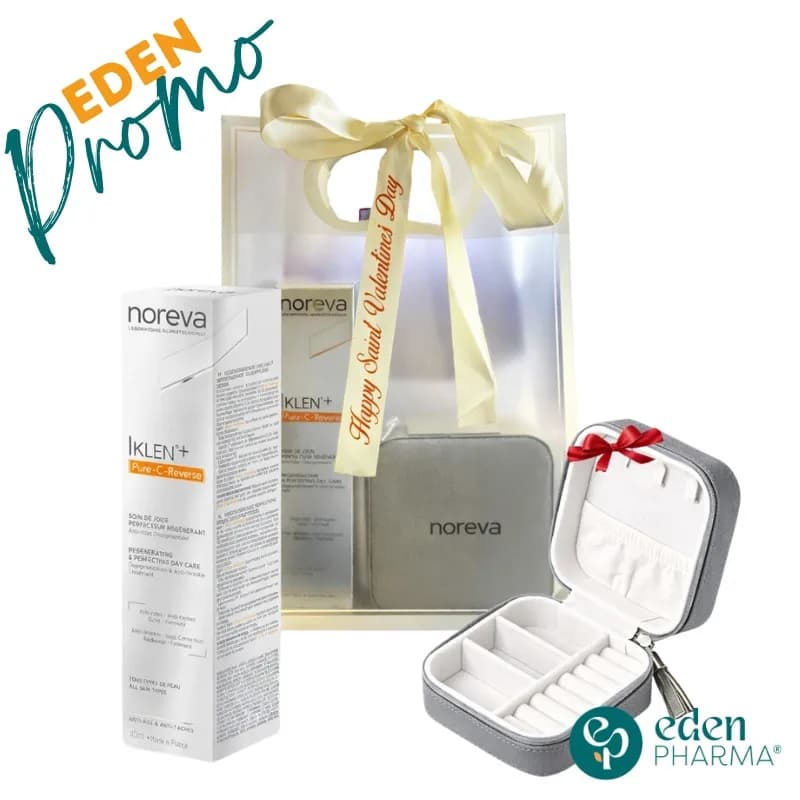 Noreva Coffret Iklen+ Pure C Reverse Soin de Jour Perfecteur Regenerant 40 Ml+porte Bijoux (Offert)