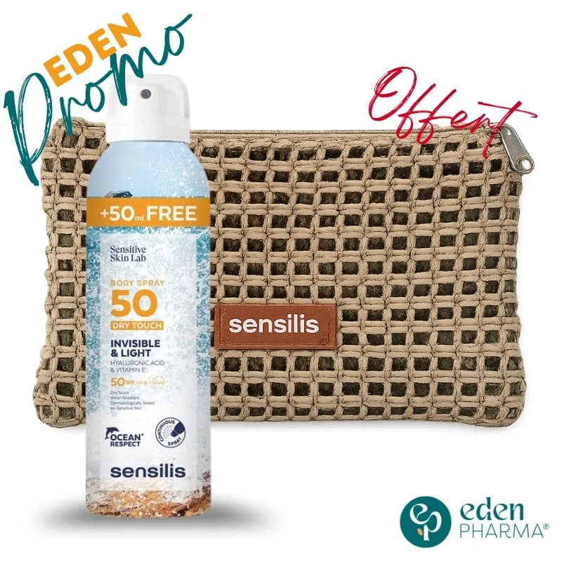 Sensilis Sun Secret Body Spray Toucher Sec SPF50+ 200 ml + TROUSSE OFFERTE