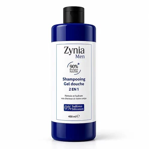 ZYNIA SHAMPOOING GEL DOUCHE 2EN1 ZYNIA MEN 400ML