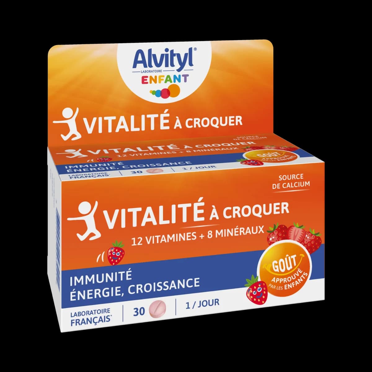 Alvityl Vitalite a Croquer Gout Fraise 30 Comprimes