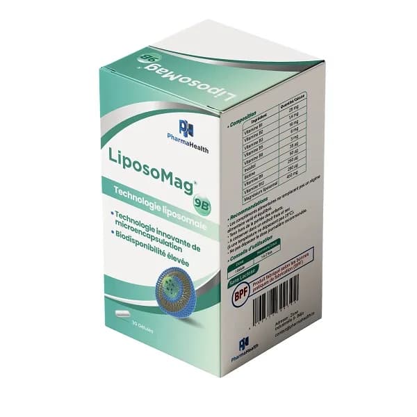Pharmahealth Liposomag 9b 30 Gélules
