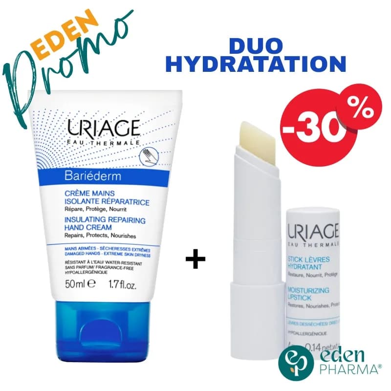 Uriage Duo Hydratation Mains et Levres -30%