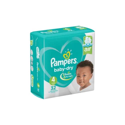 PAMPERS BABY-DRY S4 9-18KG B/32