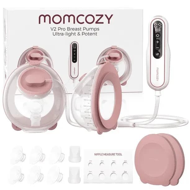Momcozy V2 Pro Tire-Lait Électrique Mains Libres Ultra-Léger de Qualité Hospitalière