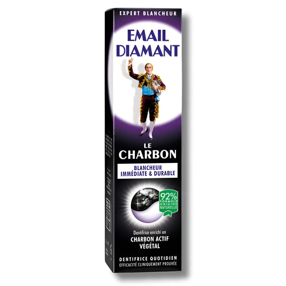 Email Diamant Dentifrice Charbon Blancheur 75 ml