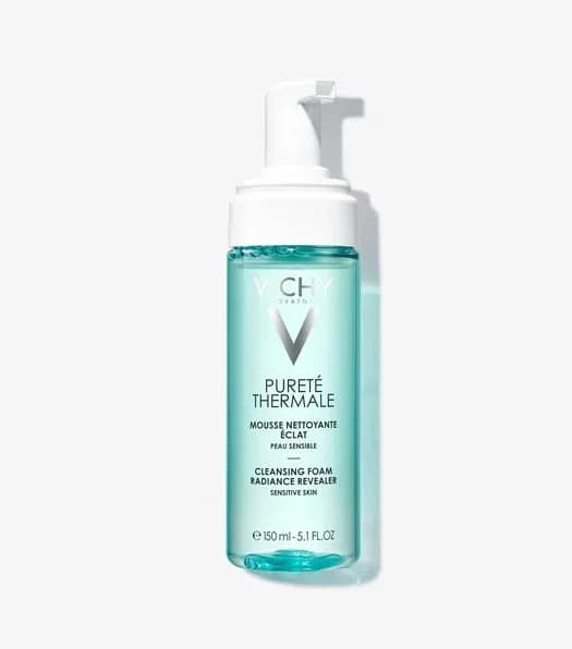 Vichy Pureté Thermale Mousse Nettoyante Éclat Peau Sensible 150 ml