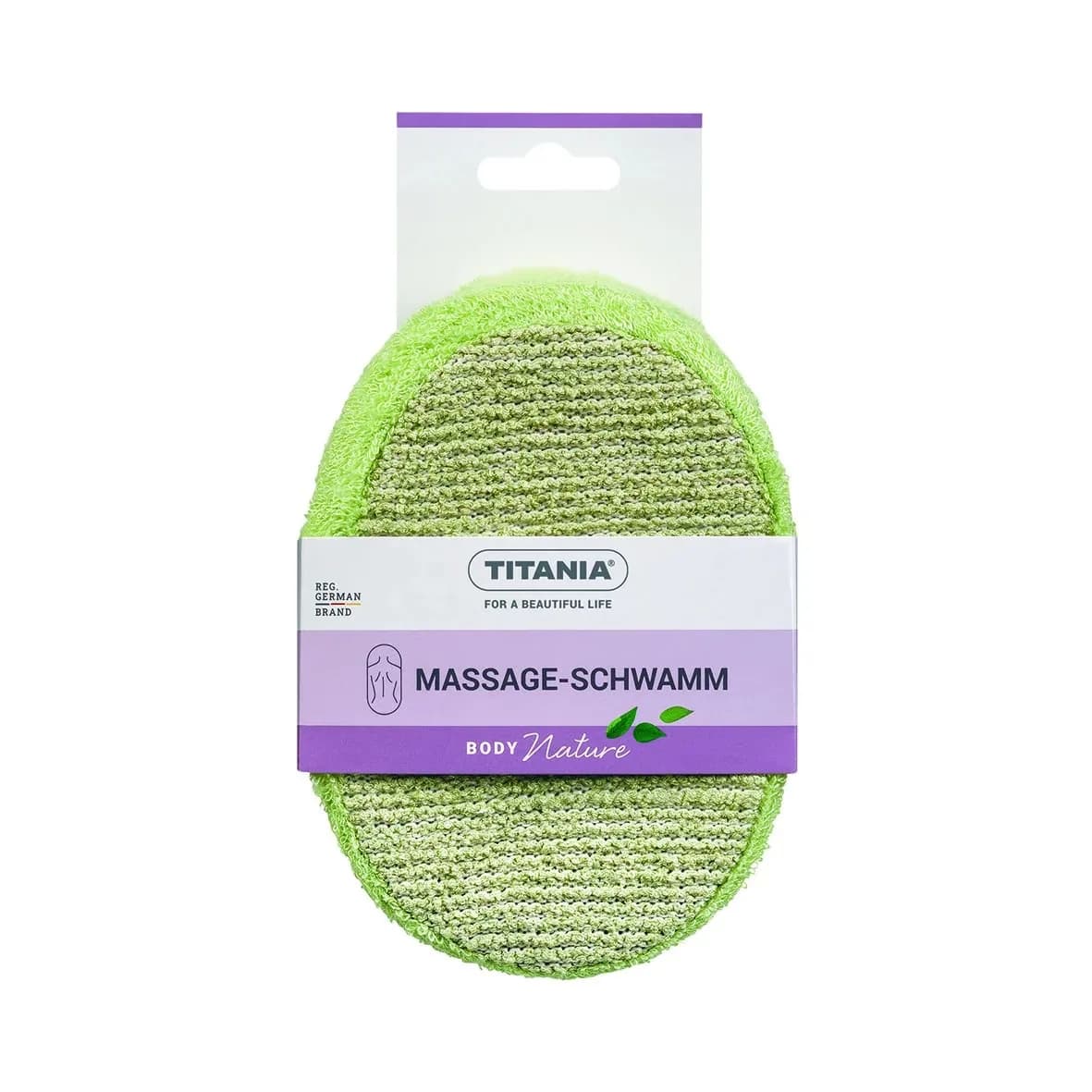 Titania Eponge de Massage Bambou Ovale 7711