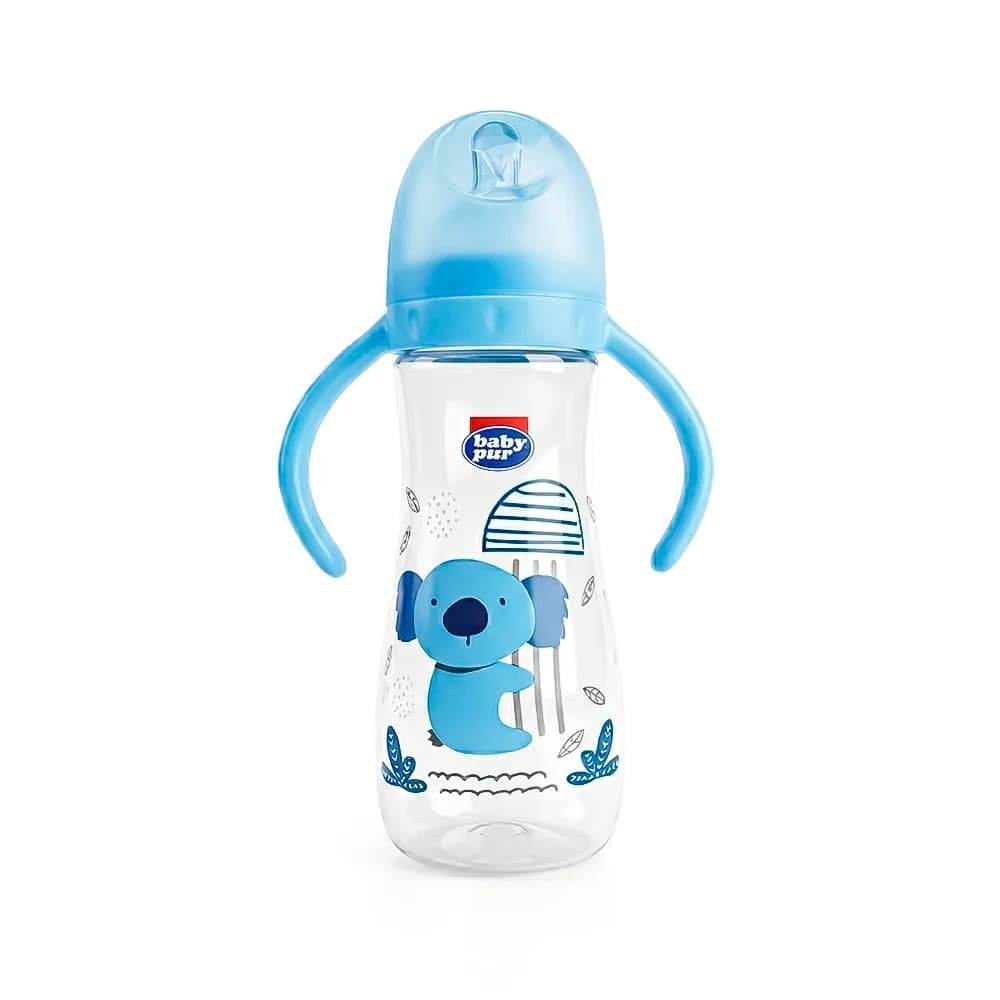 Baby Pur Biberon en Plastique Rocket Avec Anse 250 ml Ref 72039