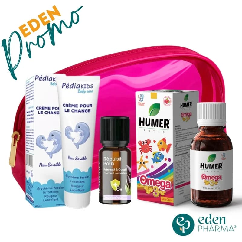 Trousse Rentree Scolaire Bebe (Omega3+creme Change+ Spray Repulsif)