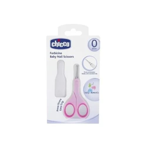 Chicco Ciseaux Light Rose Avec Etui Protecteur