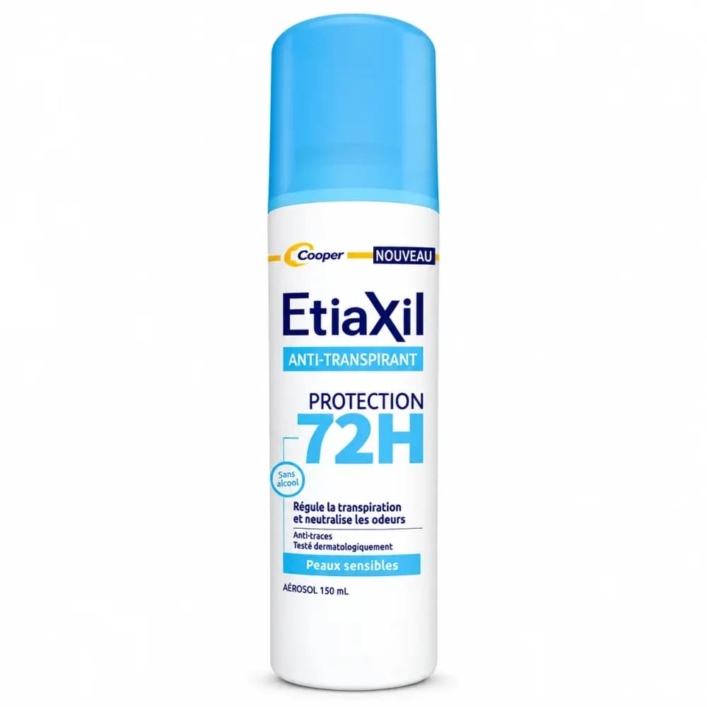 ETIAXIL DÉODORANT ANTI-TRANSPIRANT PROTECTION 72H PEAUX SENSIBLES 150 ML