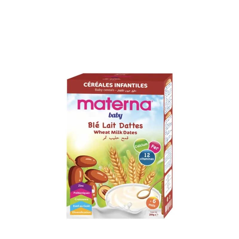 Materna Céréale Lait Ble Dattes 200 g