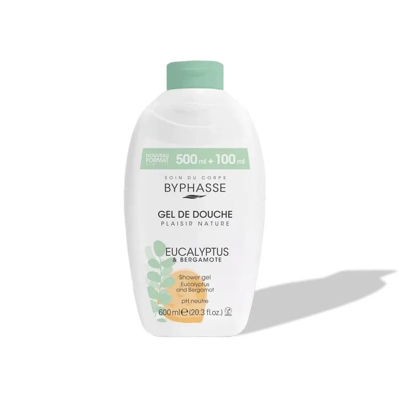 Byphasse Gel de Douche Eucalyptus & Bergamote 600 ml