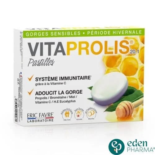 Eric Favre Vitaprolis Pastilles Gorge 20 Pastilles