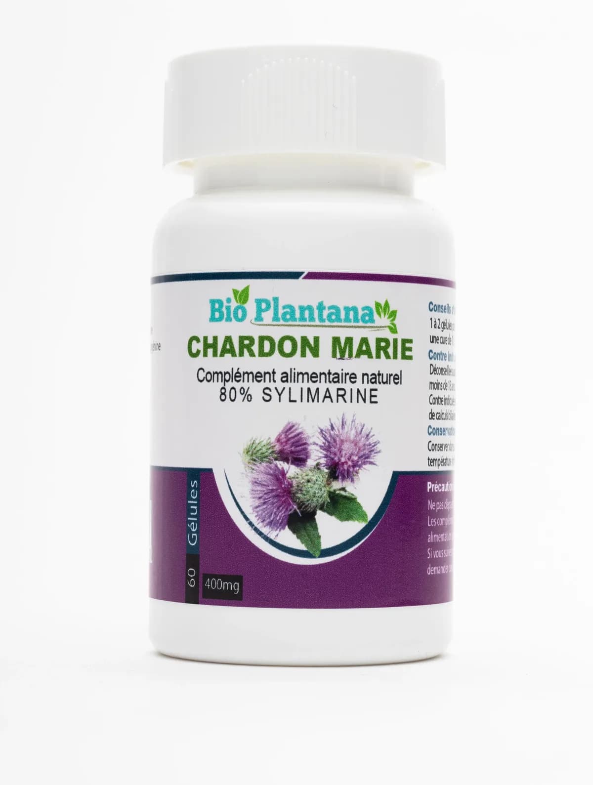 Bio Plantana Chardon Marie 60gelules