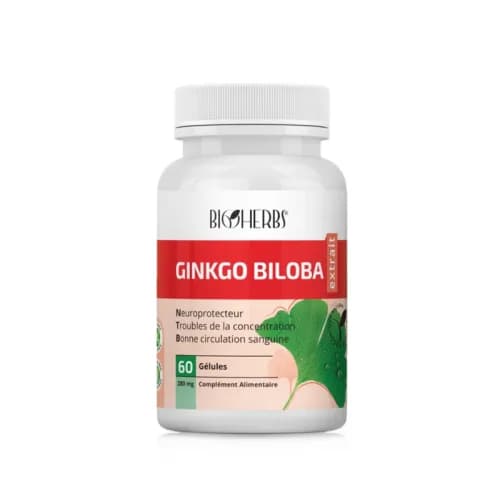 Bioherbs Ginkgo Biloba Extrait 60 Gelules