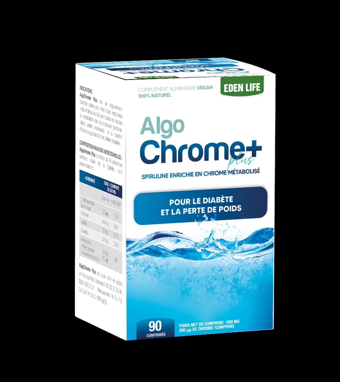 Eden Life Algo Chrome+ Plus 90 Comprimes