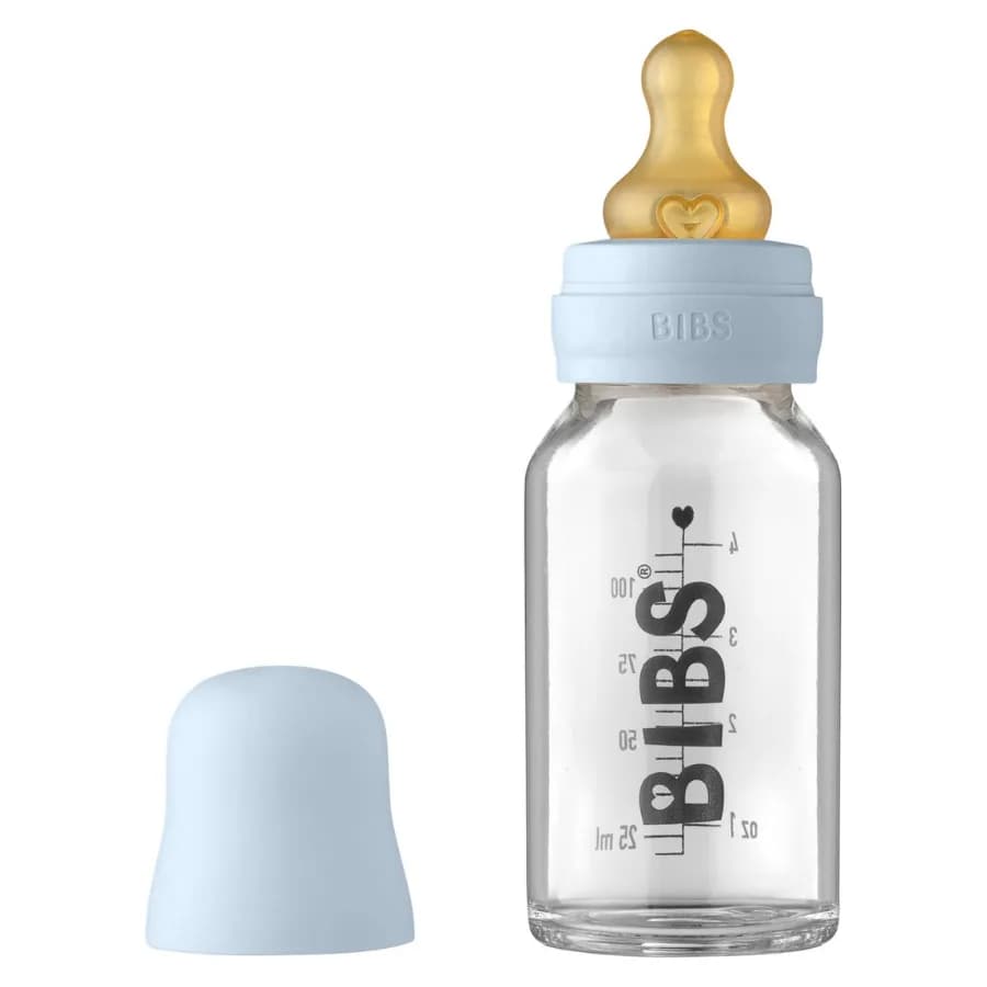 Bibs Biberon en Verre Baby Blue Set Complet 0 m+ 110 ml