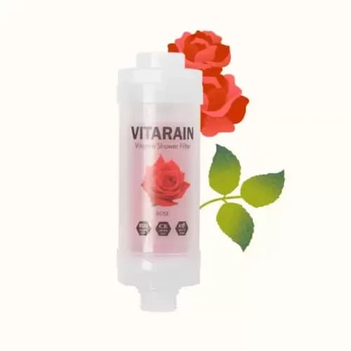 Vitarain Filtre de Douche à la Vitamine à la Rose