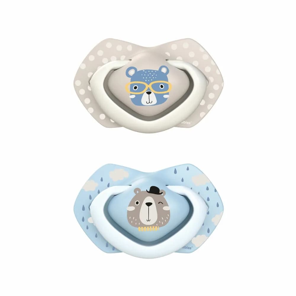 CANPOL BABIES 2 SUCETTES UNIVERSELLES 0-6M BONJOUR PARIS Bleu-22/647