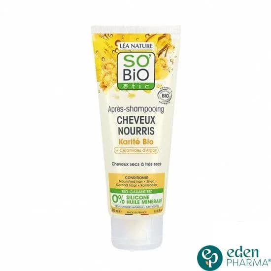 Sobio Apres Shampooing Cheveux Nourris Karite 200 ml
