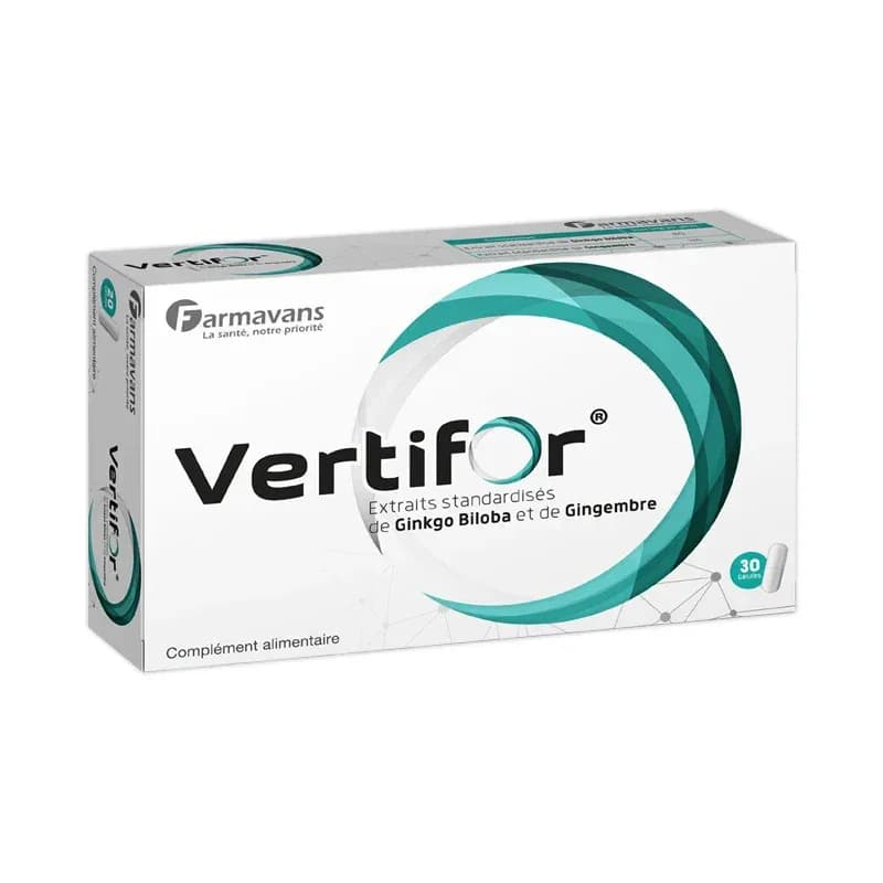 Farmavans Vertifor Vertiges et Nausées 30 Gelules