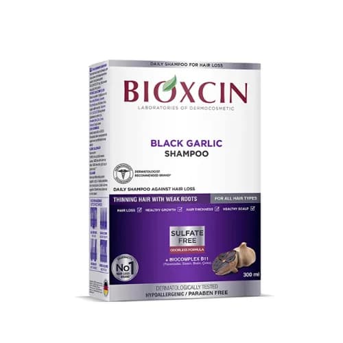Bioxsine Shampooing Vegetal a L'Ail Noir 300 ml