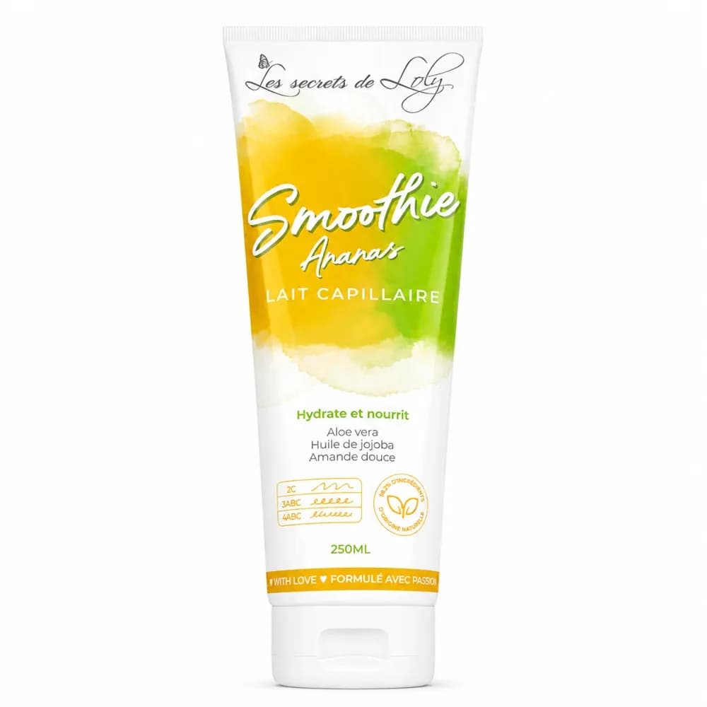 LES SECRETS DE LOLY SMOOTHIE ANANAS LAIT SANS RINCAGE NOURRISSANT 250ML