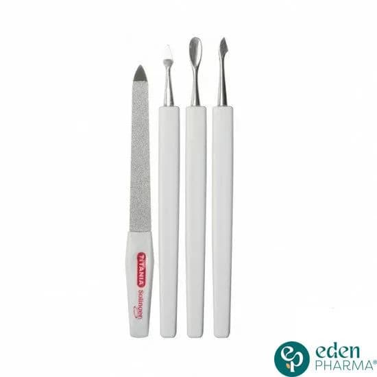 Titania Pack de 4 Outils Manucure 1020