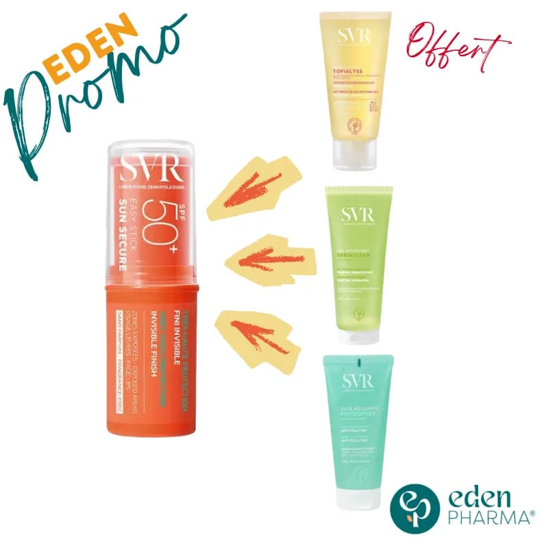 SVR Sun Secure Easy Stick SPF50 10 g + SVR Gel 50 ml Offert