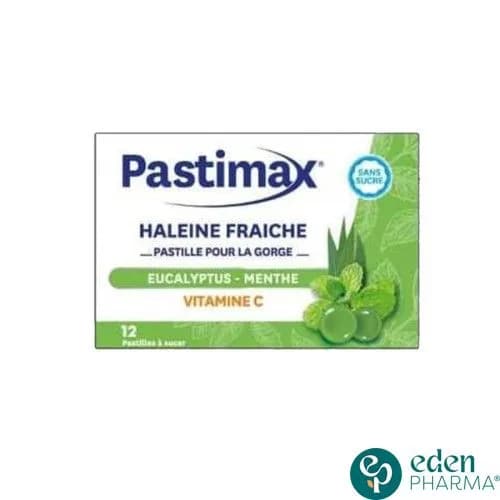 Pastimax Haleine Fraiche Eucalyptus Menthe 12 Pastilles a Sucer