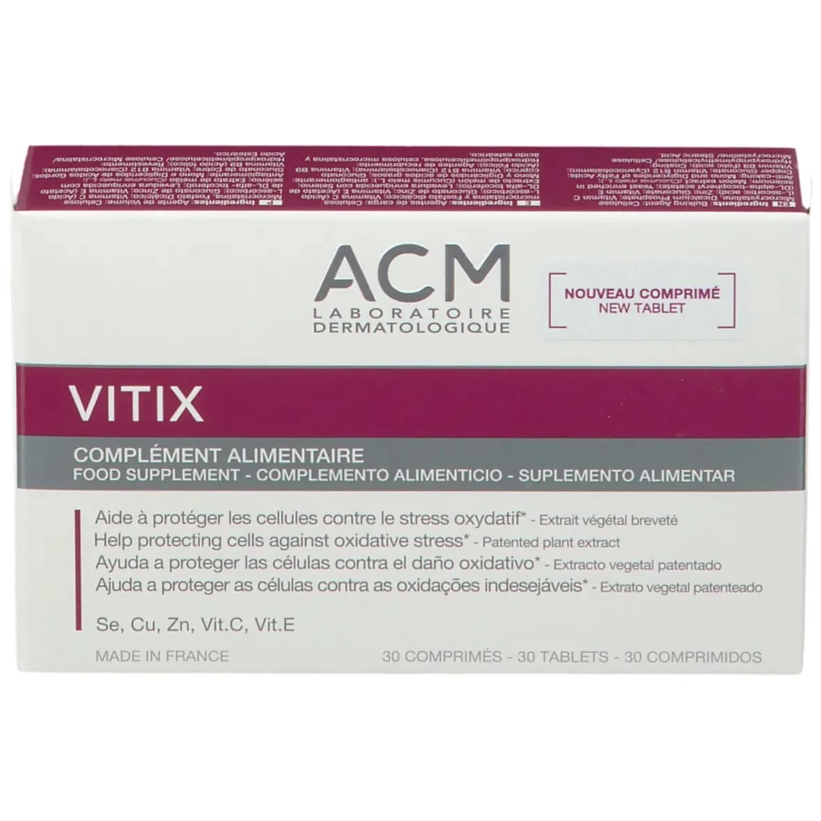 Acm Vitix Tablets 30 Comprimes