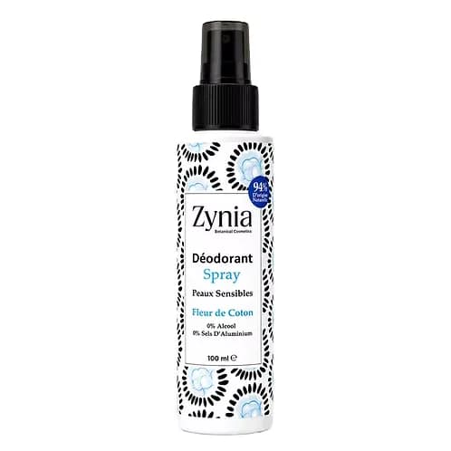 ZYNIA DÉODORANT SPRAY FLEUR DE COTON 100ML