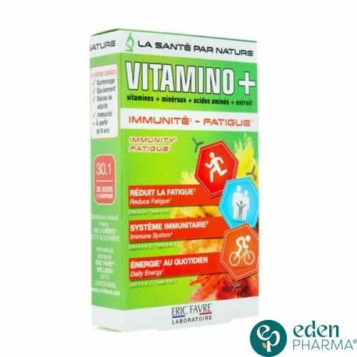 ERIC FAVRE VITAMINO+ IMMUNITE ET FATIGUE 30 COMPRIMES