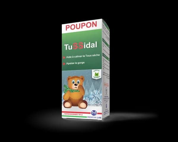 Poupon Tussidal Toux Sèche Sirop 150 ml