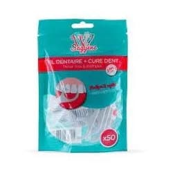 SAGYENE FIL DENTAIRE + CURE DENTS 100% RECYCLABLE X50