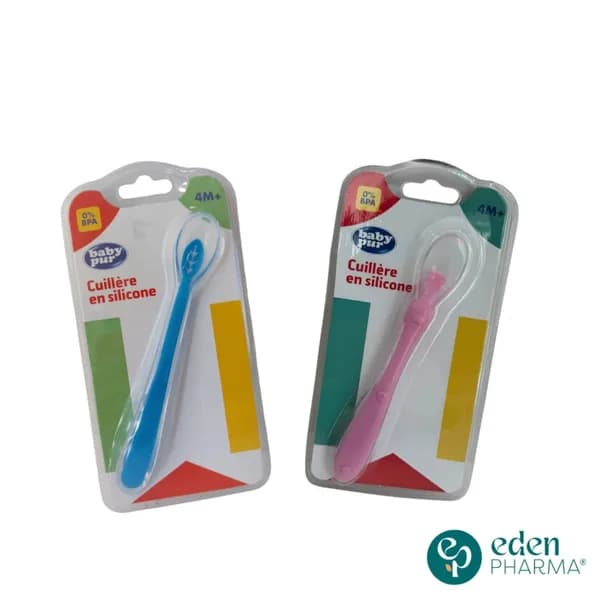 BABY PUR CUILLERE SILICONE 4M+ REF 76802